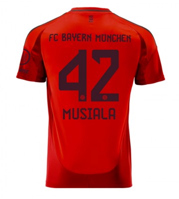 Bayern Munich Jamal Musiala #42 Replika Hjemmebanetrøje 2024-25 Kortærmet